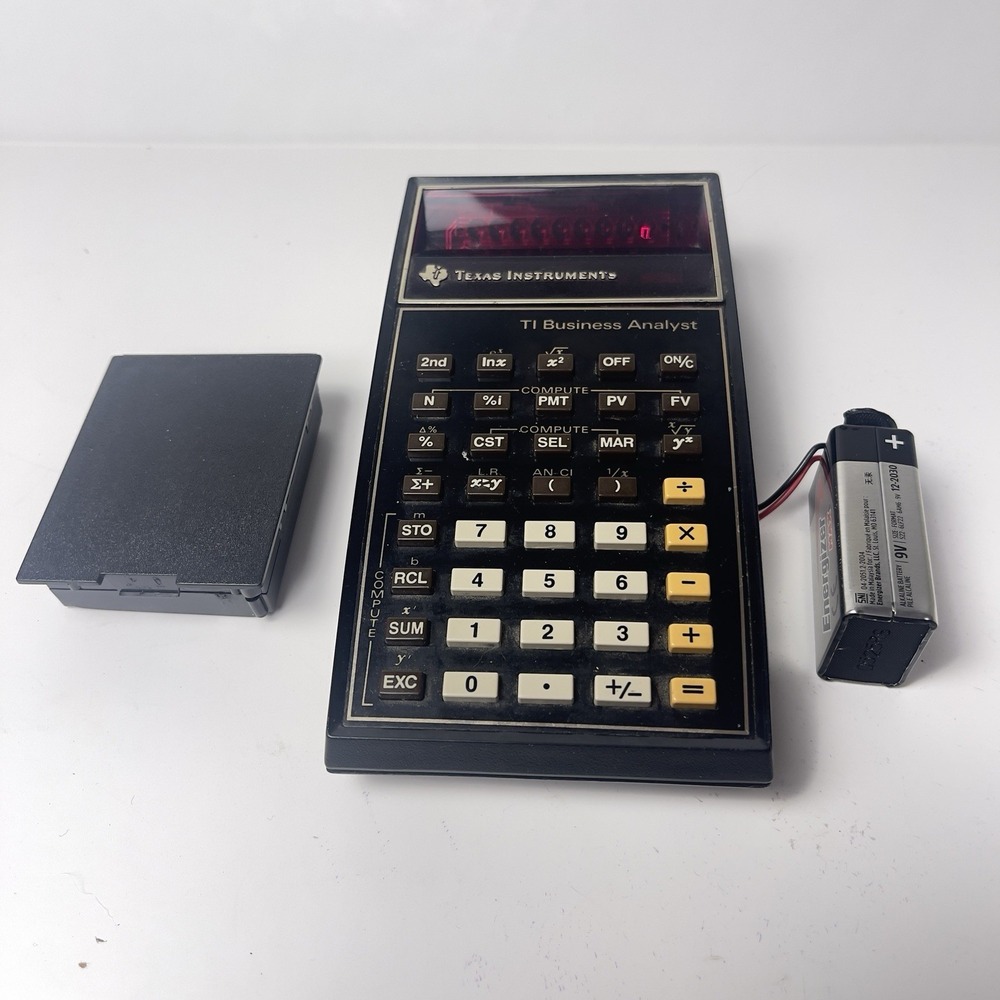 Vintage Texas Instruments TI Business Analyst Financial Calculator Tested READ - Picture 5 of 6